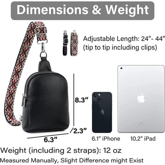 Crossbody Fanny Packs for Women - Mini Chest Bag - Picture 4 of 5